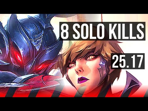 XIN ZHAO vs CAMILLE (TOP) | 8 solo kills, Legendary, 40k DMG | KR Diamond | 25.17