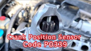 Honda Accord Civic Crv Crank Position Sensor & Starter Replace - Code P0339
