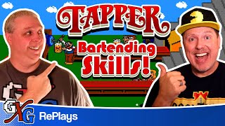 Top Bartending Skills - FROM A VIDEO GAME?!? Bally Midway Tapper Video Game Replay
