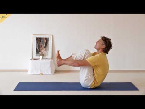 Gleichgewichts Vorwärtsbeuge - Paschimothanasana Variation - 84 Hauptasanas - Teil 27