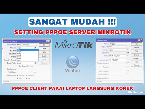 Setting up a Mikrotik PPPoE Server | PPPoE Client with a Laptop
