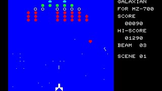 Sharp MZ-700 Game: Galaxian (198x Kuroda)