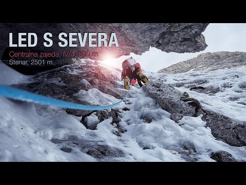 Led s severa - Centralna zajeda - Stenar - Winter Alpine Climbing in the Julian Alps