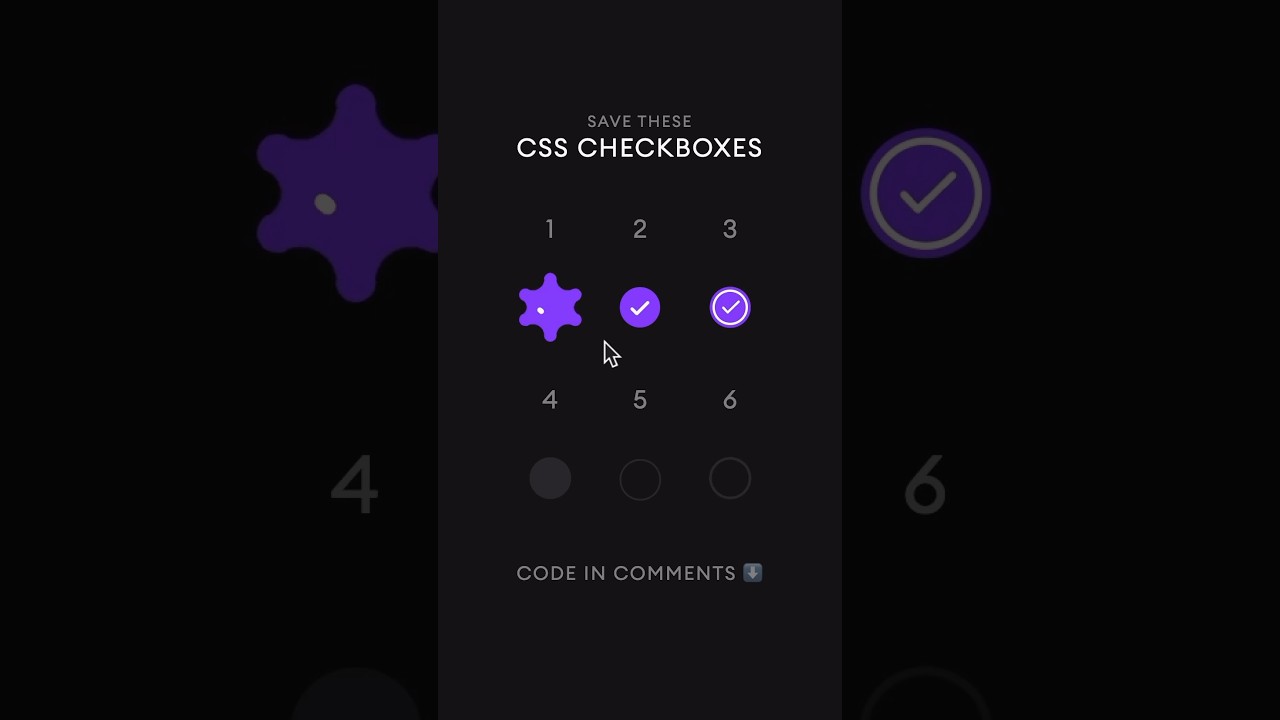 CSS Checkboxes 🔥⁣🤯🤯 #css3
