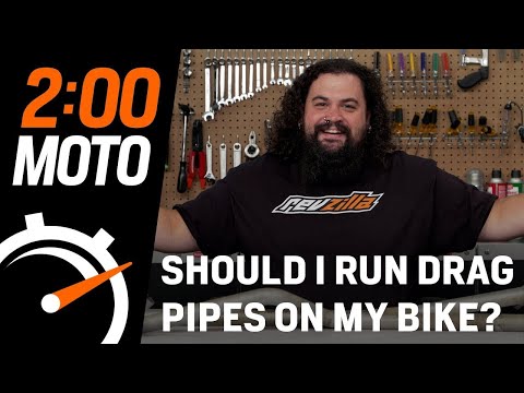 2 Minute Moto - Should I Run Drag Pipes On My Bike?