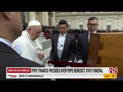 Pope Francis presides over Pope Benedict XVI's funeral