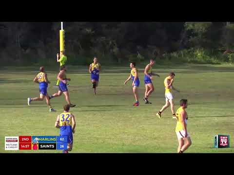 2018 BDAFL Mens - Round 3 - Nelson Bay Marlins v Maitland Saints