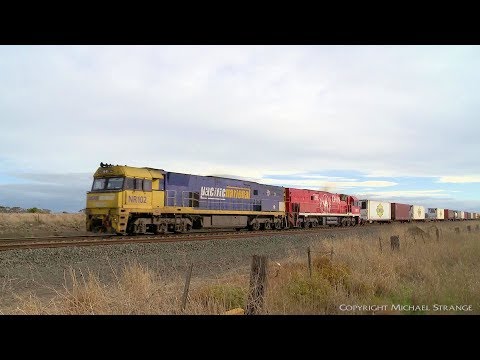 4PM4 Steel & Container Train - PoathTV Australian Railways