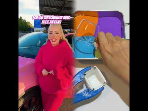 Auto Folie abreißen 😳🚗#car#tesla#shorts