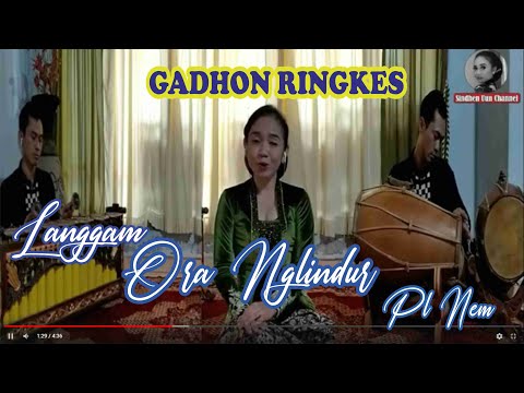 Langgam Ora Nglindur pelog nem. Cipt. Ki. Narto Sabdho