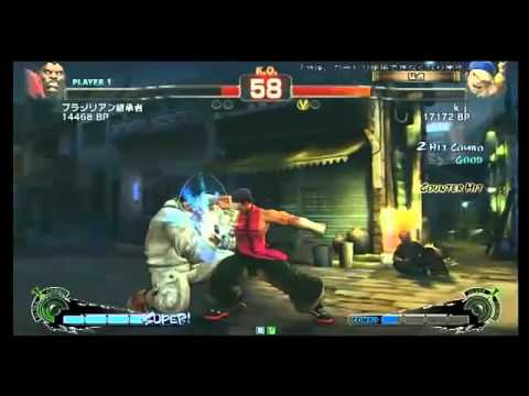 SSF4 AE: Brazilian (Boxer) vs kj (Yun)