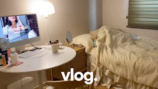 vlog. 바쁘다 바빠 현대사회 직장인 브이로그 👩🏻‍💻 이사가기 전 미니 룸투어. 코로나19 백신 3차 후기.