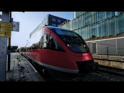 Very rare: Dual BR 644 leaves Enschede under the evening sun - Departure -