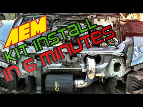 Essex Rotary Quick Vid 37 - RX8 AEM Cold Air Induction Kit Install in 6 Minutes