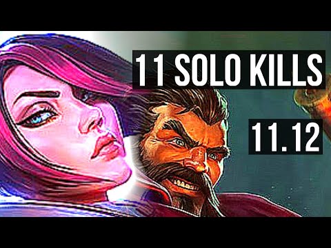 FIORA vs GRAVES (TOP) | 11 solo kills, 700+ games, 1.1M mastery, Godlike | EUW Master | v11.12