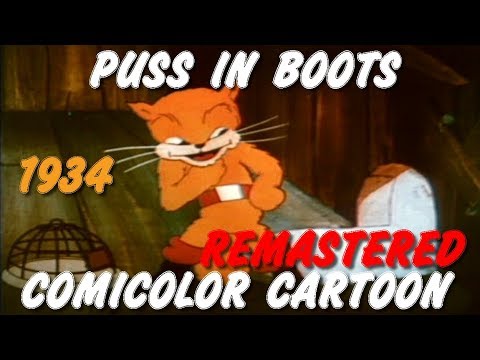 PUSS IN BOOTS 1934 - Ub Iwerks - Wide Version - HD Remastered (Cartoon)