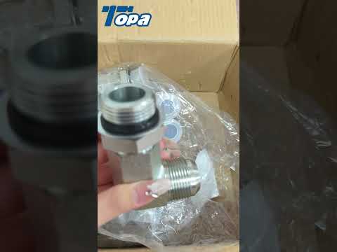 Versatile ORFS JIC 90 Degree Elbow Fitting for Hydraulic Systems