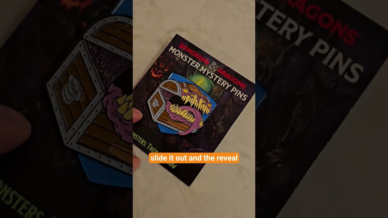 D&D Monster Mystery Pin Unboxing #nerdimmersion #dnd #fallintoshorts