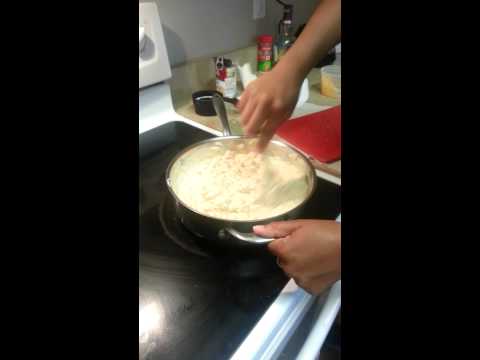 Shrimp & cheddar fondue dip