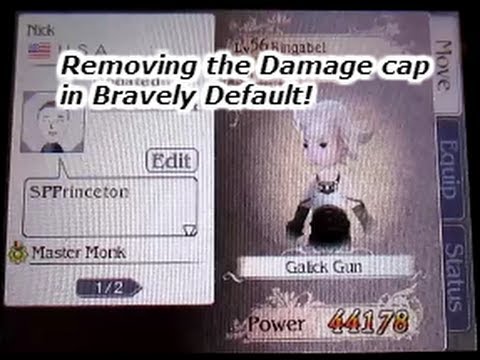 How to break the damage cap in Bravely Default by StreetPass Princeton