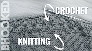 Knit and Crochet In the SAME Project! on B. Hooked TV