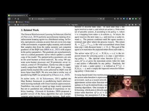 Asynchronous Methods for Deep Reinforcement Learning - Part #1. [Machine Learning]