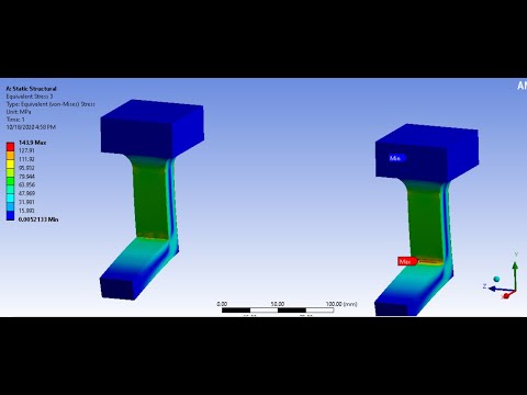 ANSYS Tutorial | Static Analysis | Dealing with stress singularity and Mesh convergence