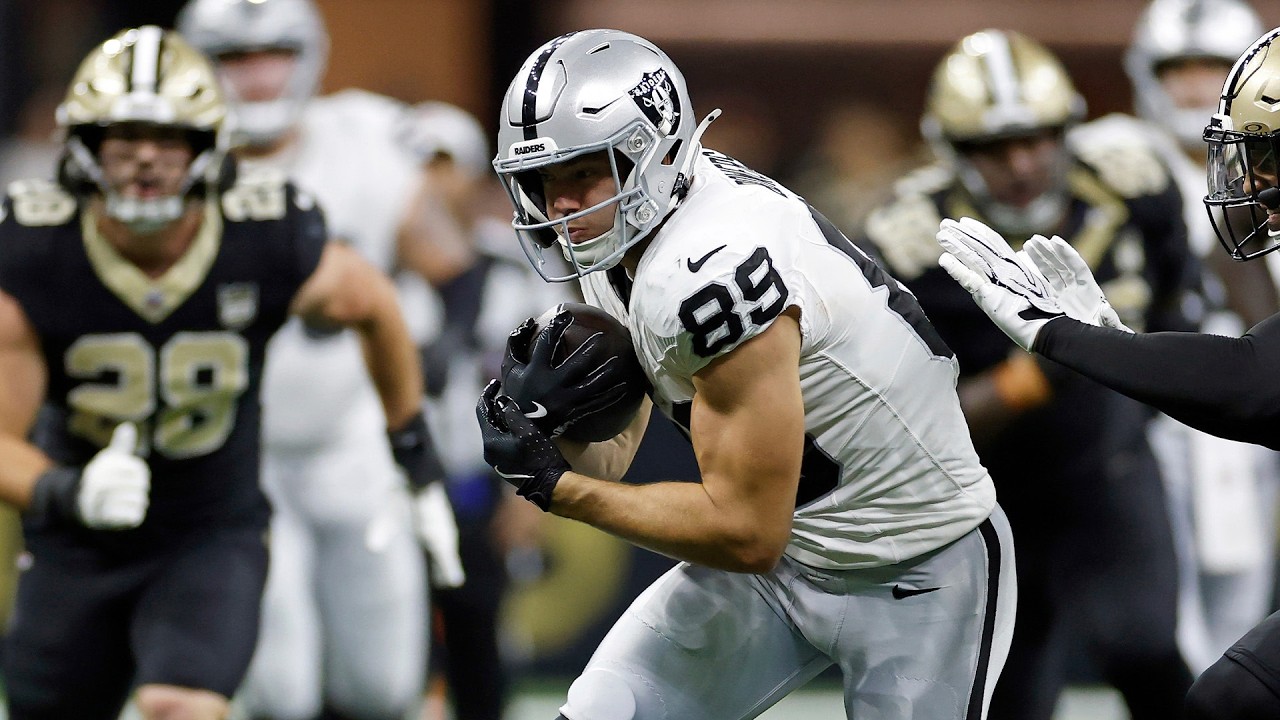 Every catch from Brock Bowers' 116-yard game vs. Saints | Week 3