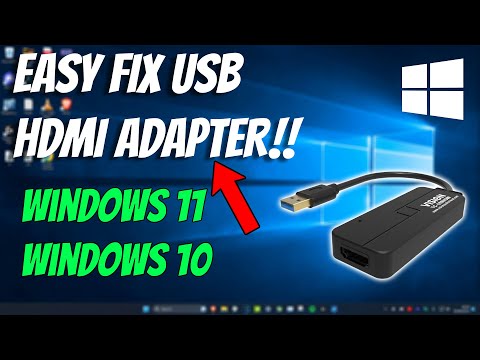 How To Fix USB to HDMI Adapter Not Working in Windows