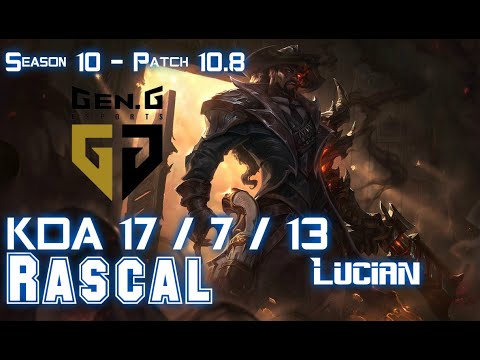 Gen Rascal LUCIAN vs JAYCE Top - Patch 10.8 KR Ranked