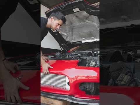 Mitsubishi 3000GT Front Mount Intercooler Install #mitsubishi #gto #3000gt
