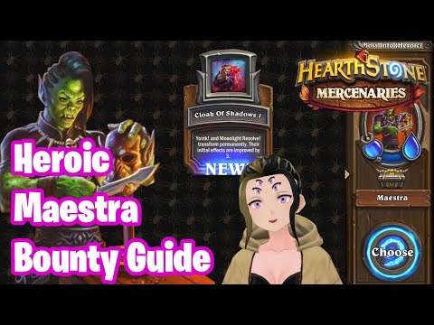Heroic Bounty Maestra Guide | Tess Greymane Equipment Unlock | Hearthstone Mercenaries