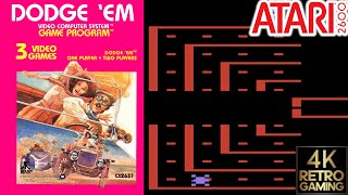 Dodge' em Atari 2600 4k Gameplay