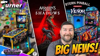 Assassin's Creed Shadows First Impressions, Merlin's Arcade Turner Pinball, Stern Venom Accessories
