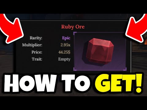 HOW TO GET RUBY ORE IN THE FORGE! (ROBLOX)