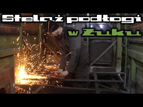 RUBBER CUSHIONS UNDER THE STRENGTHENING BEAMS - a new, "cushioned" floor frame - ŻUK KAMPER #36