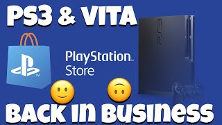 PlayStation 3 & Vita Store back in Business!