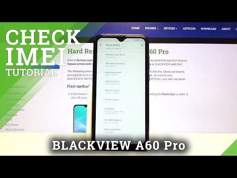 How to Check IMEI and SN in BLACKVIEW A60 Pro – Check IMEI info and Serial Number