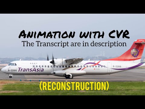 TransAsia Airways Flight 235 Crash || Animation with CVR. (Subtitles/CC On)