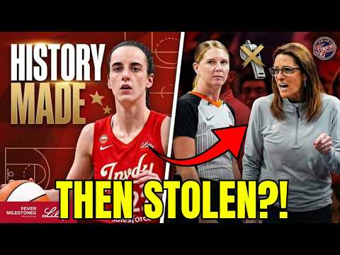 CAITLIN CLARK MAKES WNBA HISTORY... THEN REFS & Stephanie White COMPLETELY RUIN THE NIGHT!
