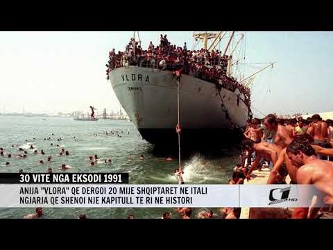 30 VITE NGA EKSODI 1991, ANIJA ''VLORA'' QE DERGOI 20 MIJE SHQIPTARET NE ITALIA