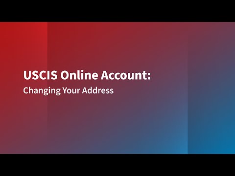 Changing Your Address in Your USCIS Online Account