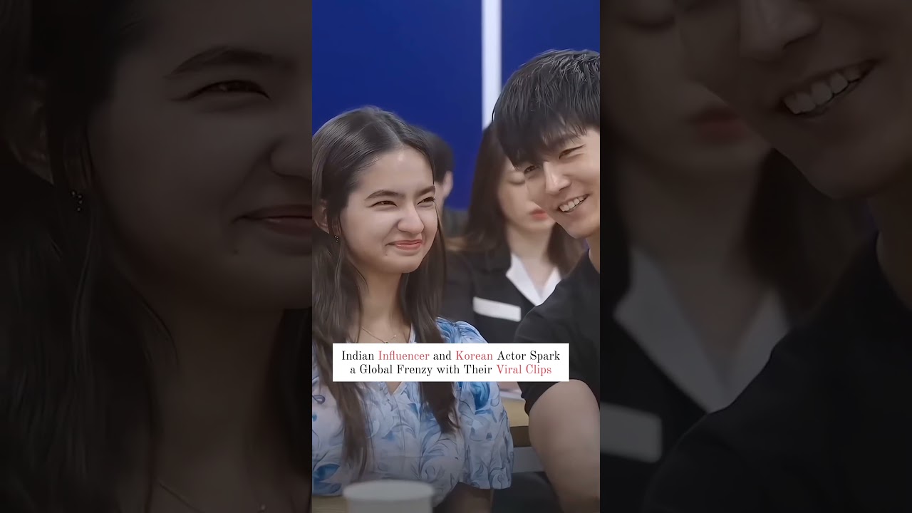Indian Influencer and Korean Actor Spark a Global Frenzy with Their Viral Clips #kdrama #kdramaedit