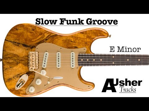 Slow Funk Groove | Guitar Jam Track in E minor