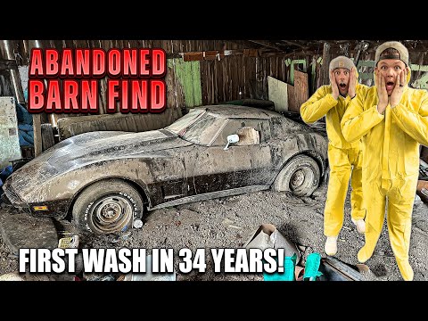 First Wash in 34 Years: BARN FIND Corvette Stingray ft. Robby Layton! | Car Detailing Restoration