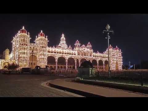 Mysore palace look in night