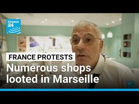 Marseille cleans up after looting and vandalism in protest