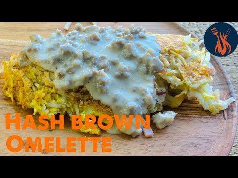 How to make a hash brown omelette on the Blackstone Griddle