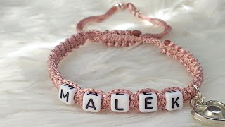 DIY shamballa bracelets . How to make name bracelets (english version) friendship bracelet