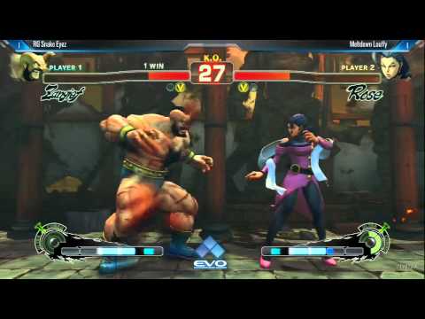 [EVO 2014 USFIV Top 8] RG Snake Eyez (Zangief) vs Meltdown Louffy (Rose)